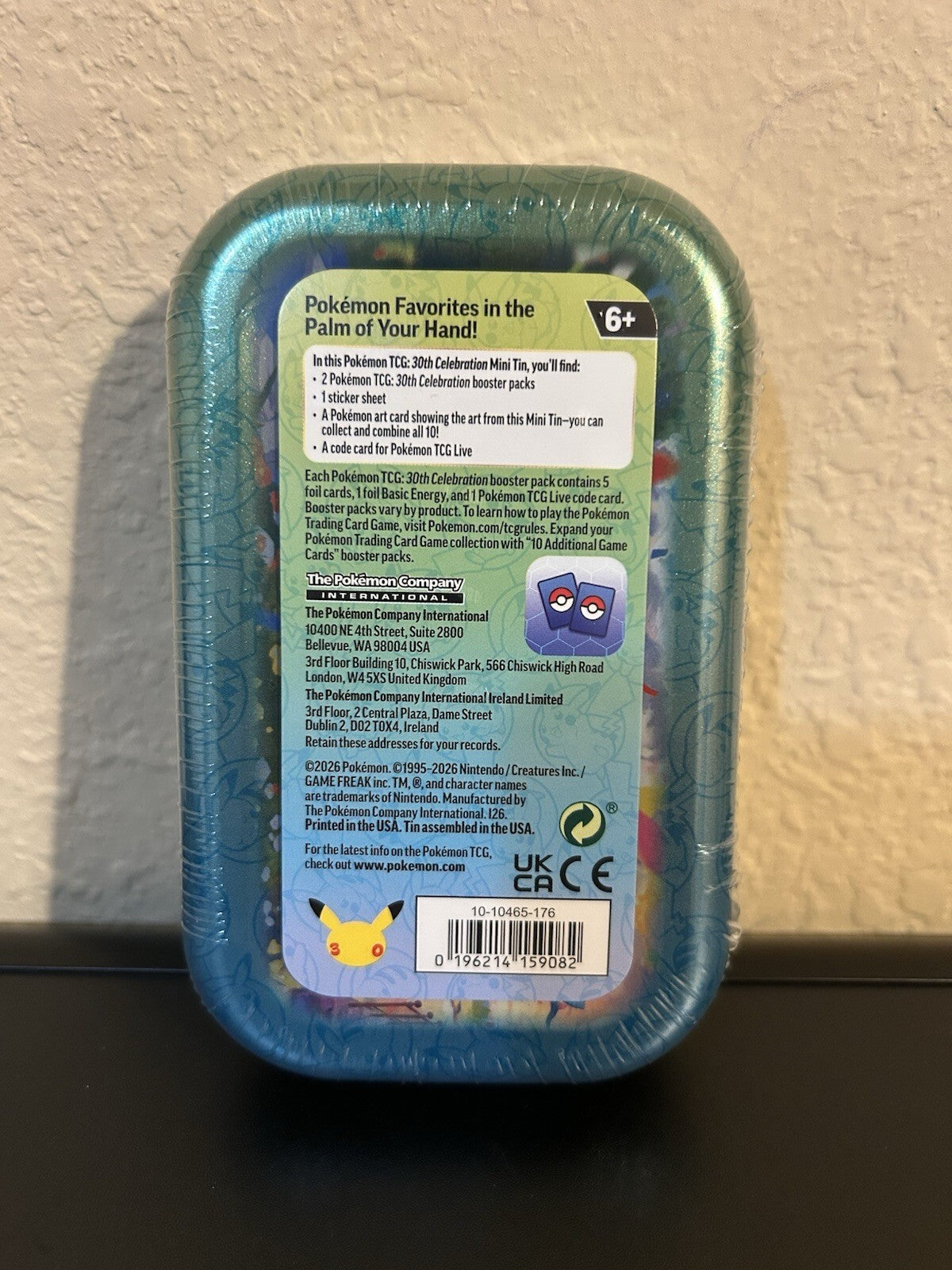 Pokémon TCG: 30th Anniversary Celebration Mini Tins Lot of 4x