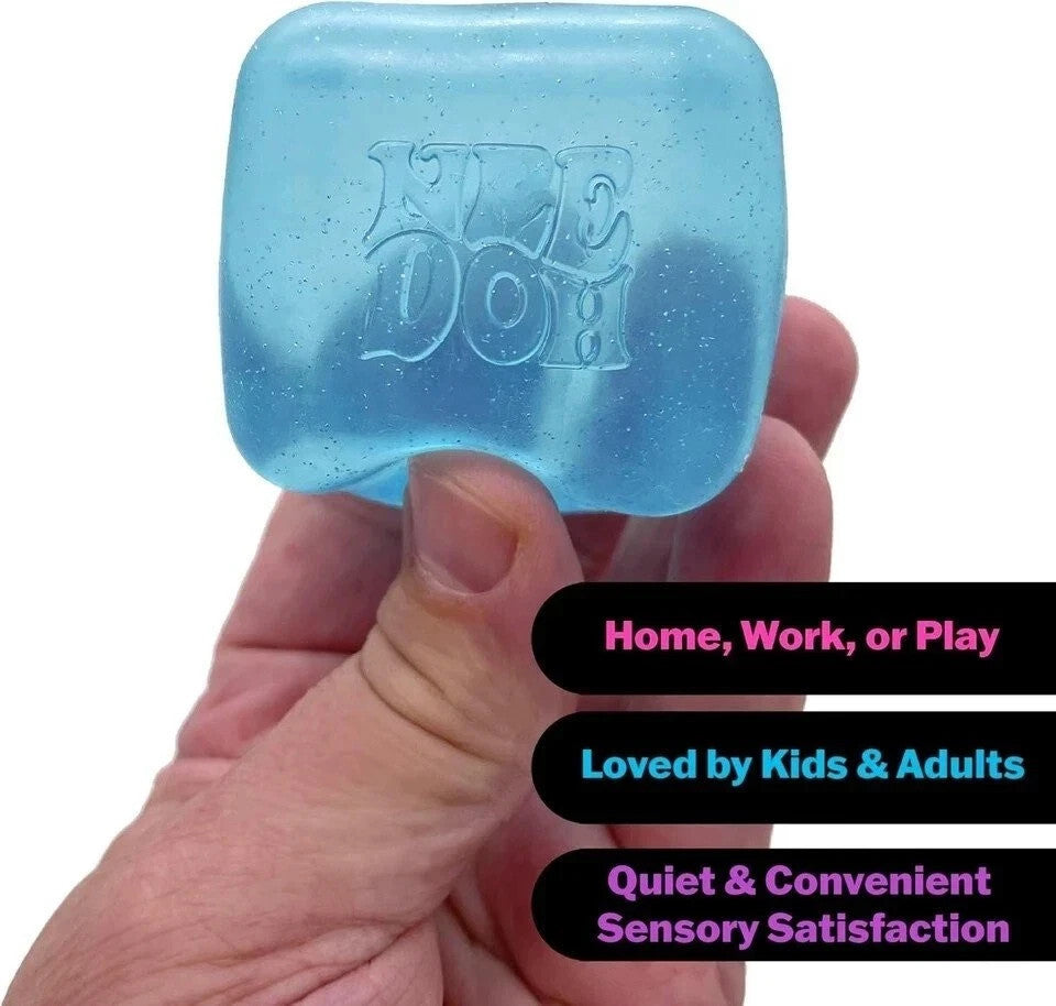 1-3pc NeeDoh Nice Cube -Sensory Squeeze Toy with Super Solid Squish 2.25" Cube