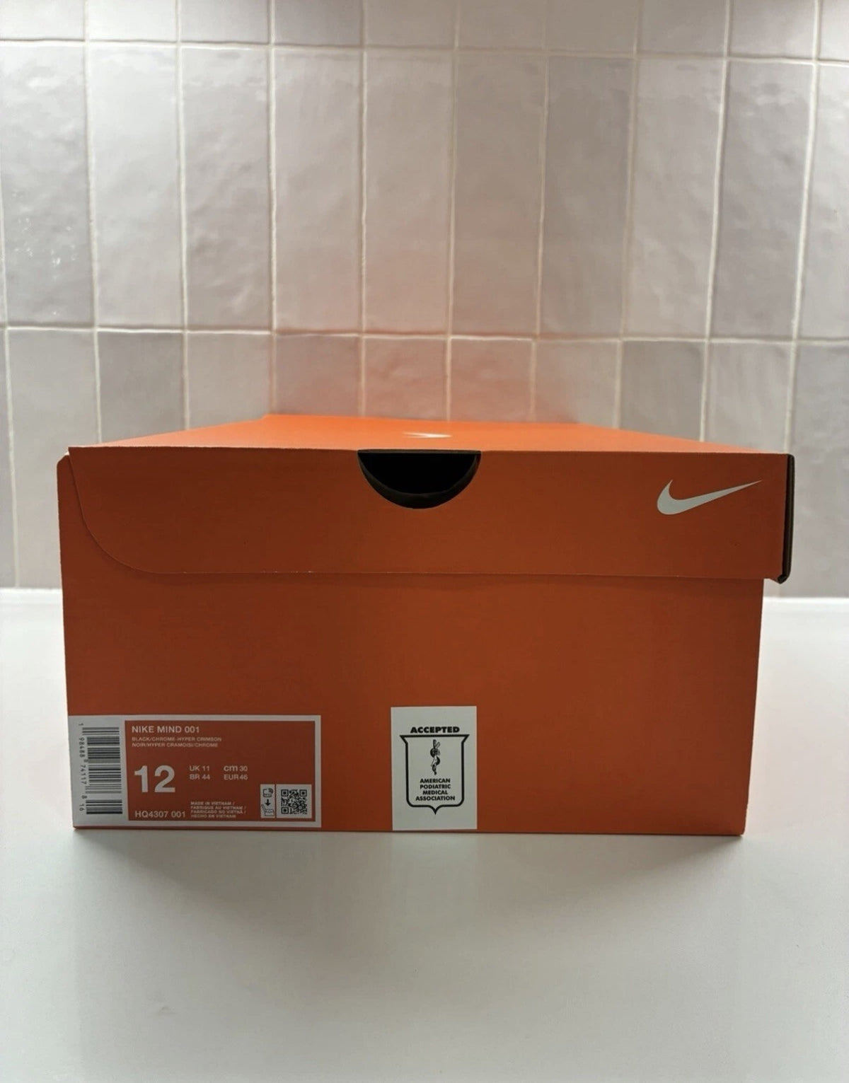 Nike Mind 001 Slide Black Chrome Size 12 HQ4307-001