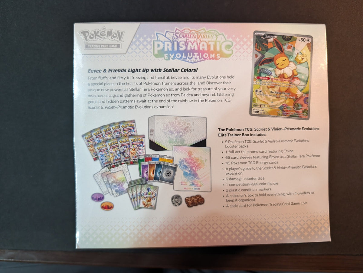 Pokemon TCG Prismatic Evolutions Elite Trainer Box Eevee English ETB