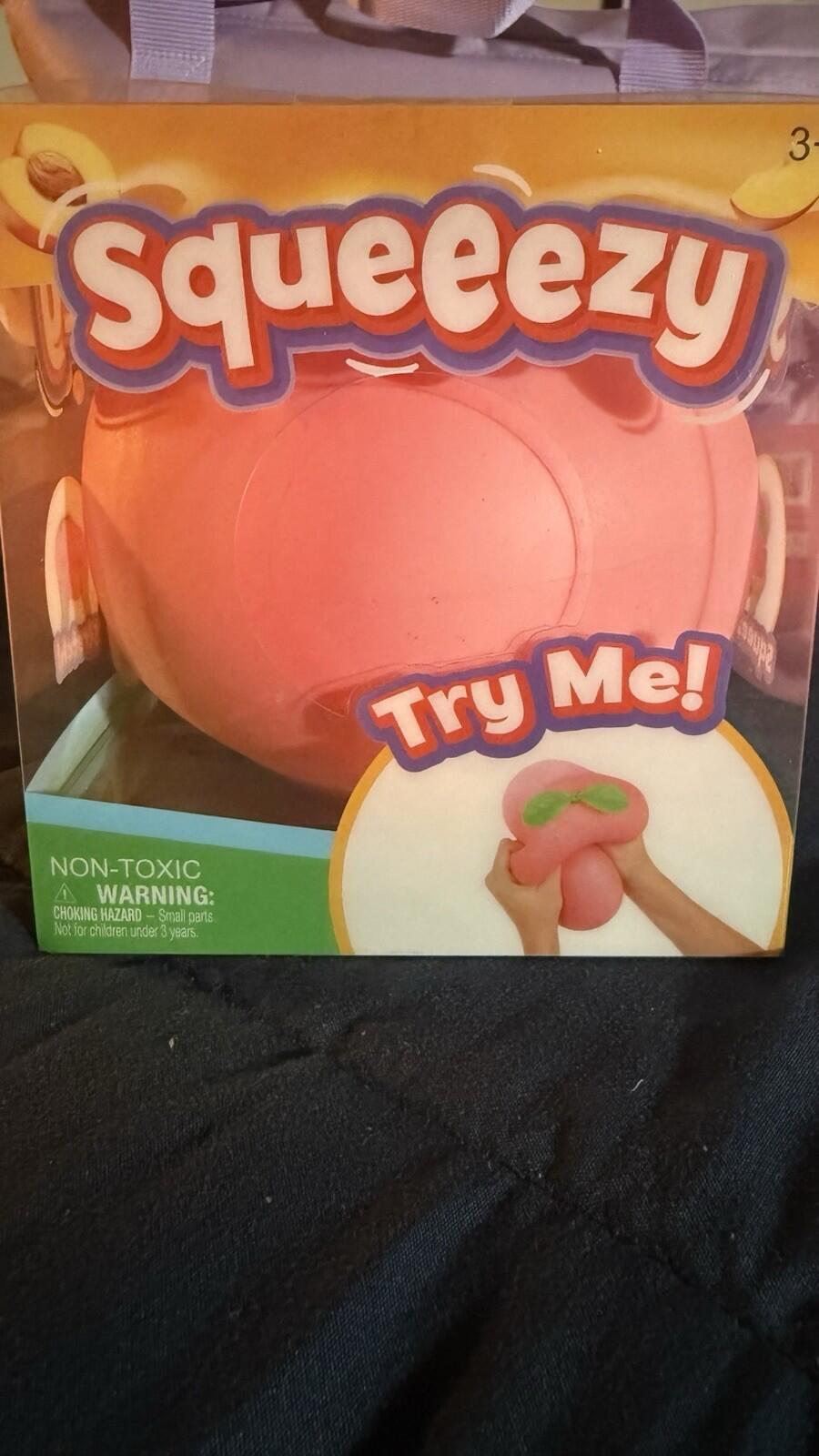 Sunny Days Jumbo Squeezy Peach  Squishy Stress Sensory Fun