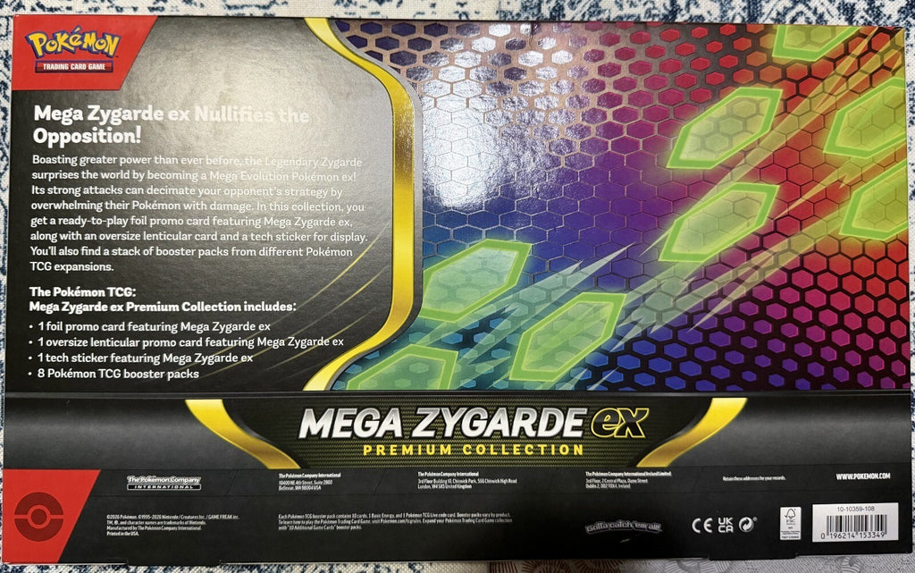 Pokémon TCG Mega Zygarde-EX Premium Collection Box Lot of 2