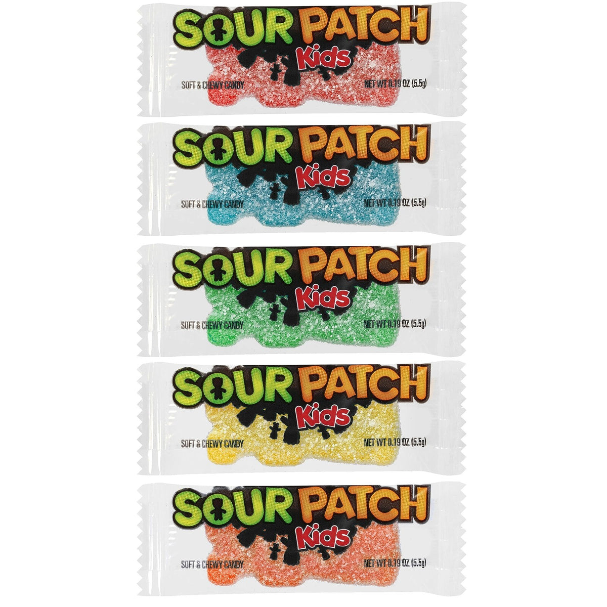 Sour Patch Kids Big Individually Wrapped Soft and Chewy Candy, 240 Count