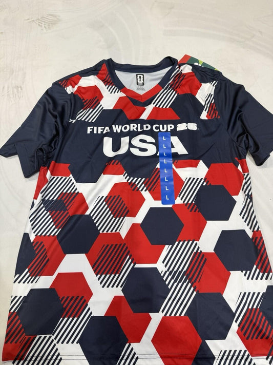 Team USA Soccer / Football Men’s Jersey Shirts (Large)