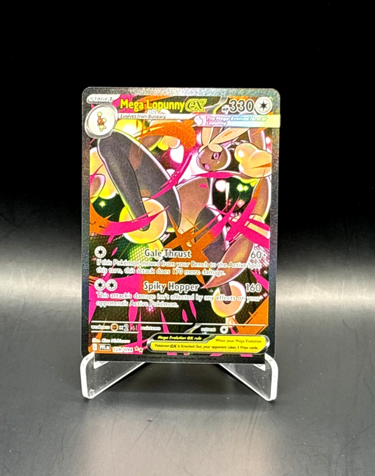Pokémon TCG Mega Lopunny ex Me02: Phantasmal Flames Holo 128/094 NM