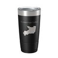 Conestoga Lake Map Tumbler Travel Mug Insulated Laser Engraved Coffee Cup Nebraska 20 oz