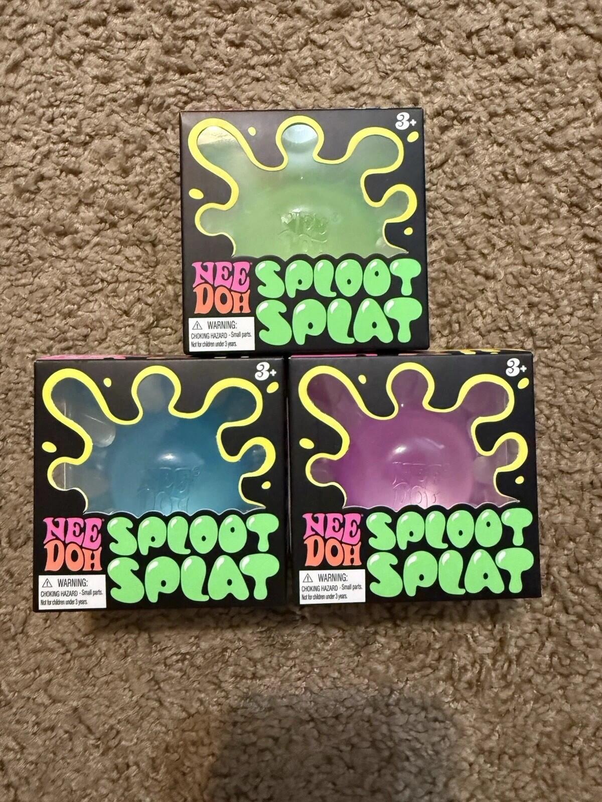 NeeDoh Sploot Splat Random Color : Colors Green,Pink,& Blue 100% AUTHENTIC 1PC *