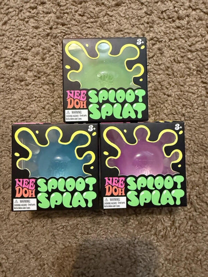 NeeDoh Sploot Splat Random Color : Colors Green,Pink,& Blue 100% AUTHENTIC 1PC *