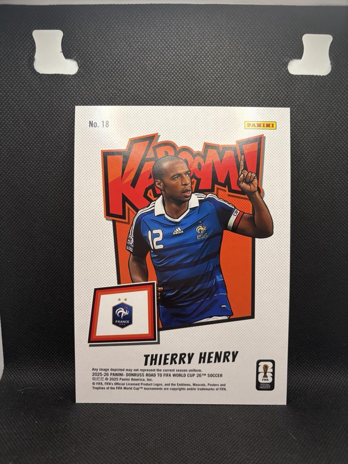 2025-26 Road To The World Cup- Thiery Henry Kaboom JUMBO Oversized#18