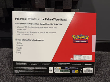 COSTCO Pokémon TCG Mega Evolution Ascended Heroes Mini Tins 5-Pack Sealed