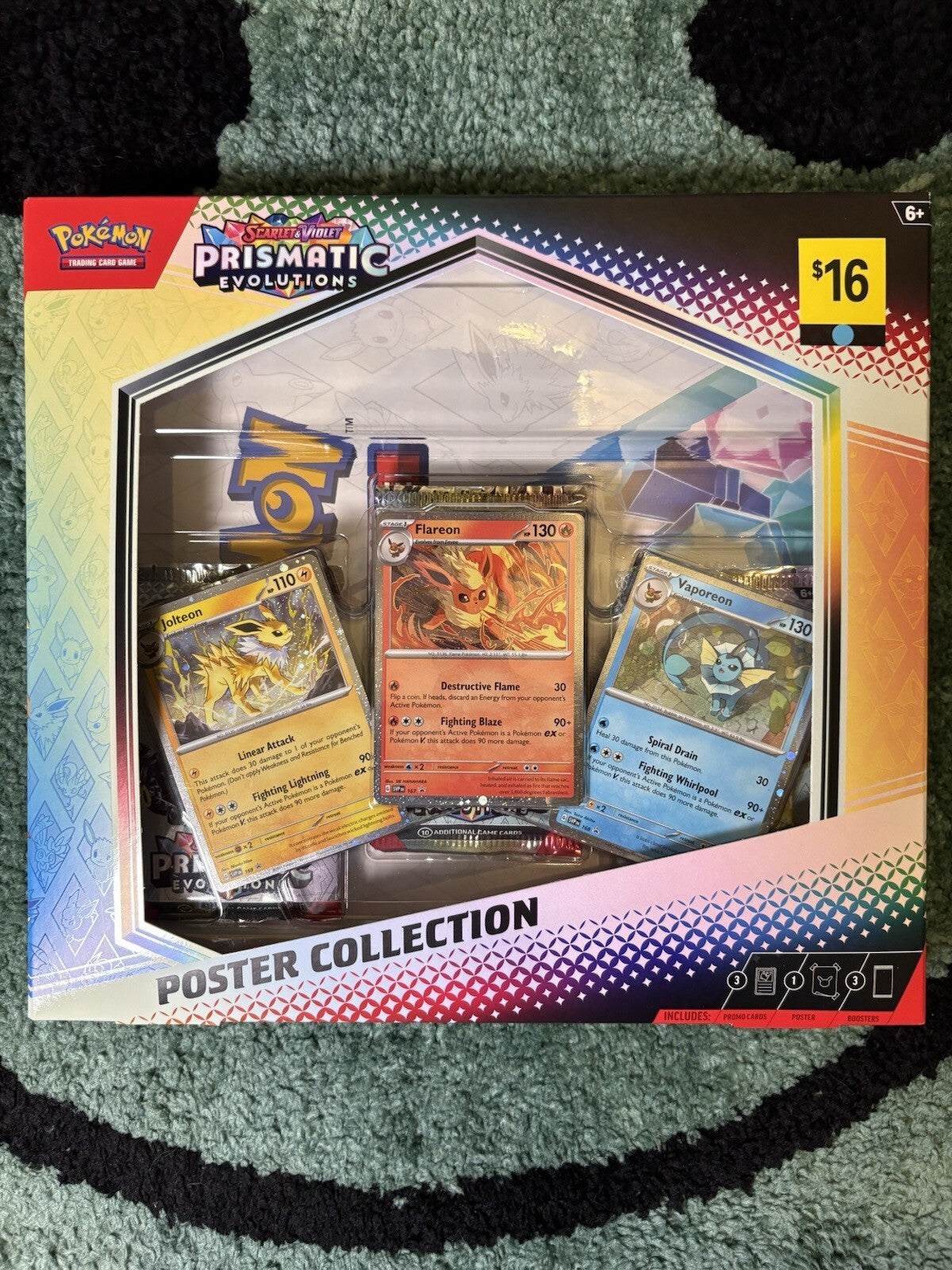 Pokemon Prismatic Evolutions Poster Collection Display Lot of 6