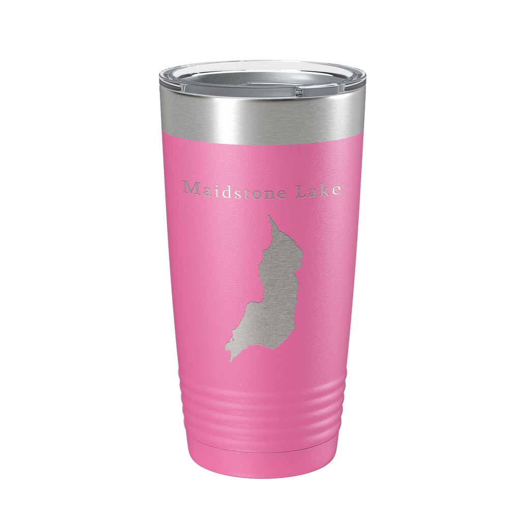 Maidstone Lake Map Tumbler Travel Mug Insulated Laser Engraved Coffee Cup Vermont 20 oz