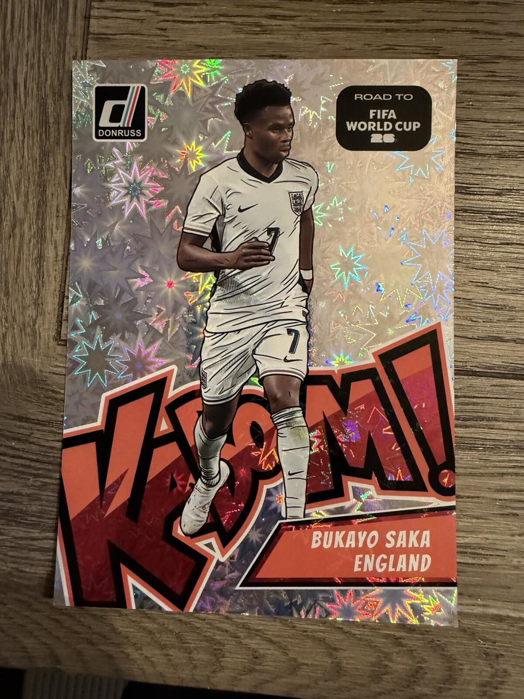 2026 Donruss World Cup Soccer #5 Bukayo Saka OVERSIZED KABOOM! England