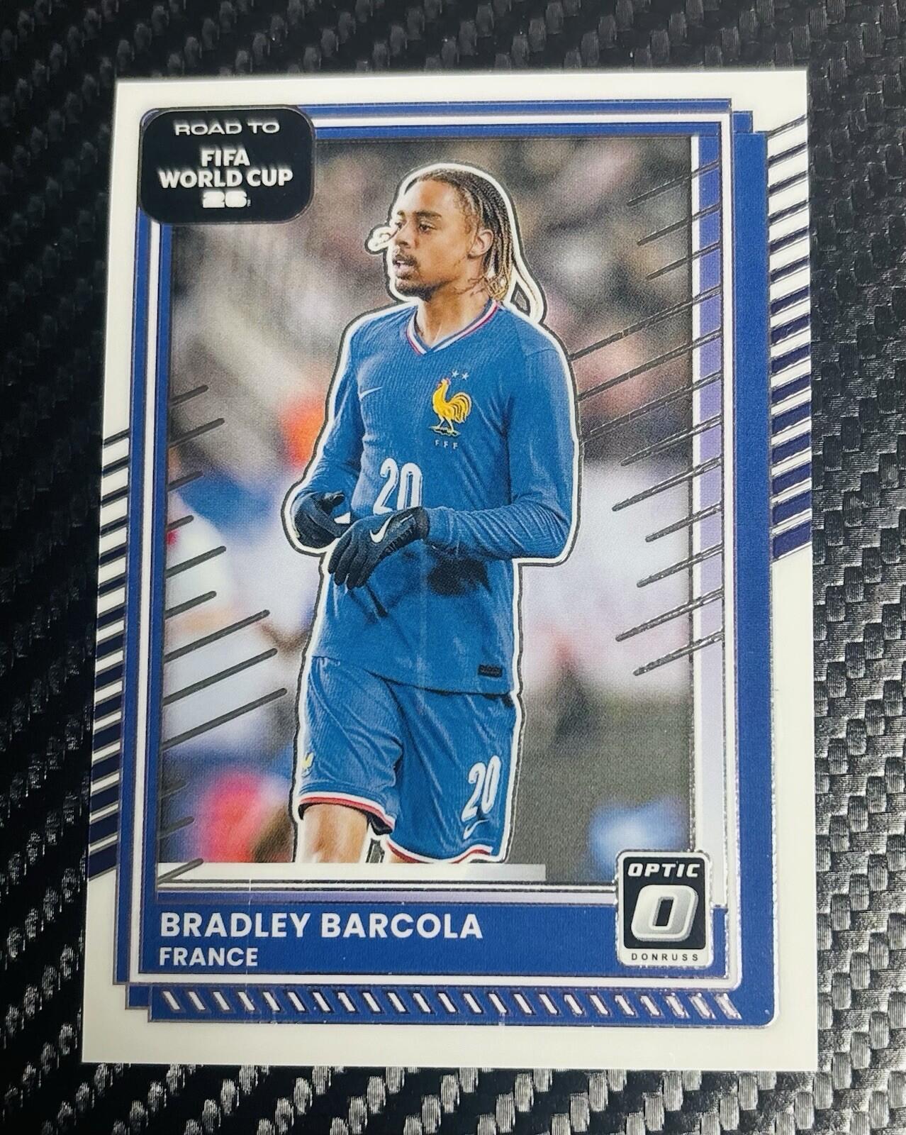 Bradley Barcola 2025-26 Panini Donruss Road to World Cup Optic France #135