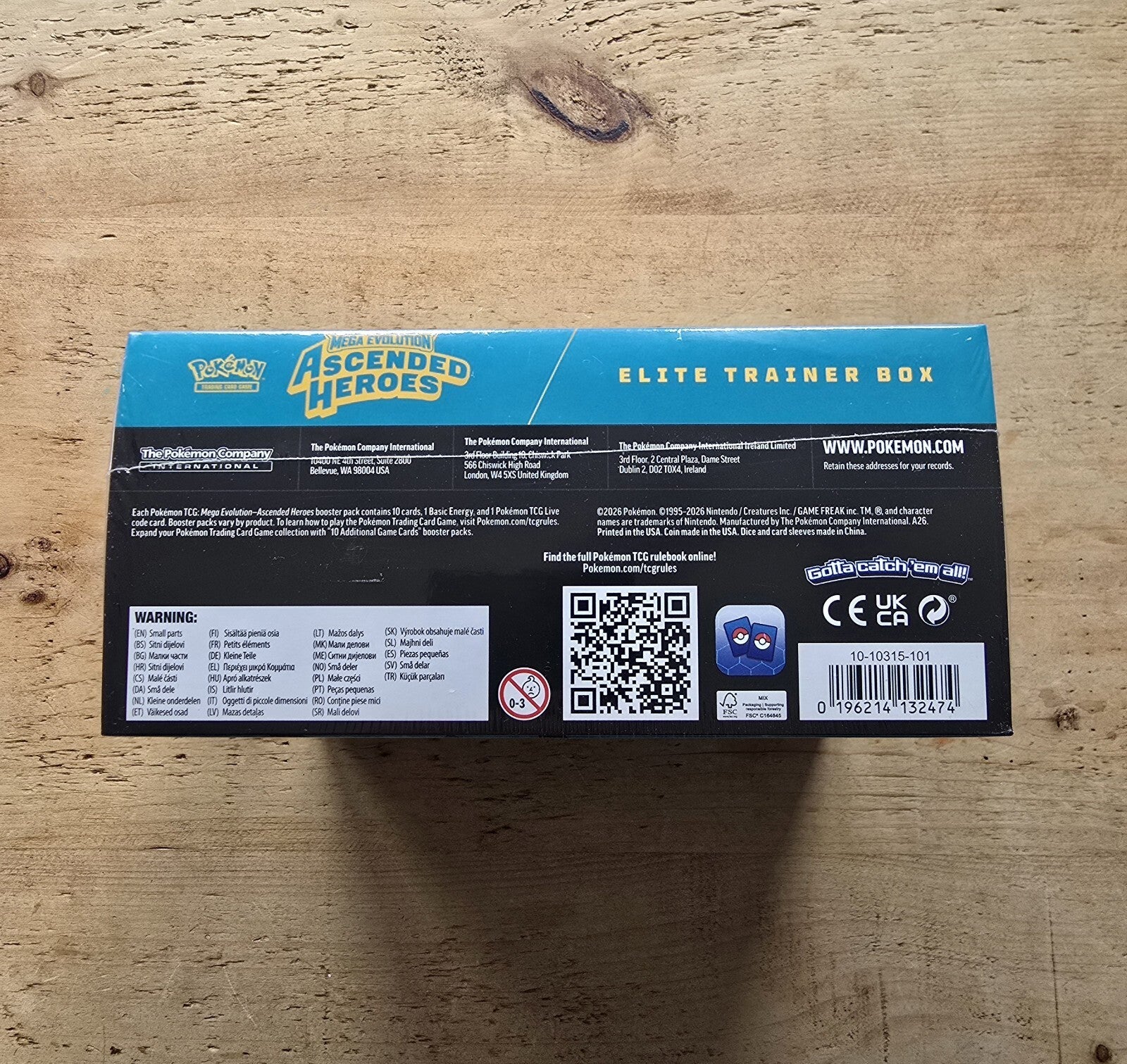 Pokemon Ascended Heroes ETB Elite Trainer Box - Brand New & Factory Sealed
