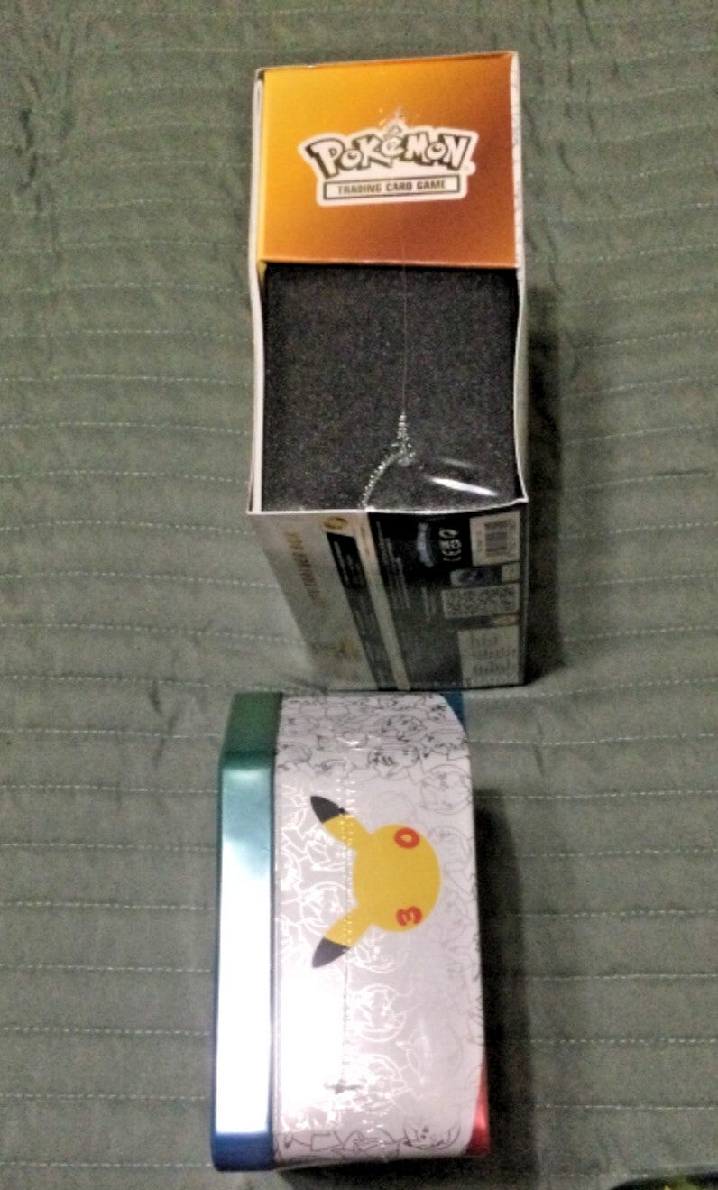 Pokemon 30th ANNIVERSARY ETB BOOSTER BUNDLE MEGA EX Tin (Sylveon) MINI TIN LOT