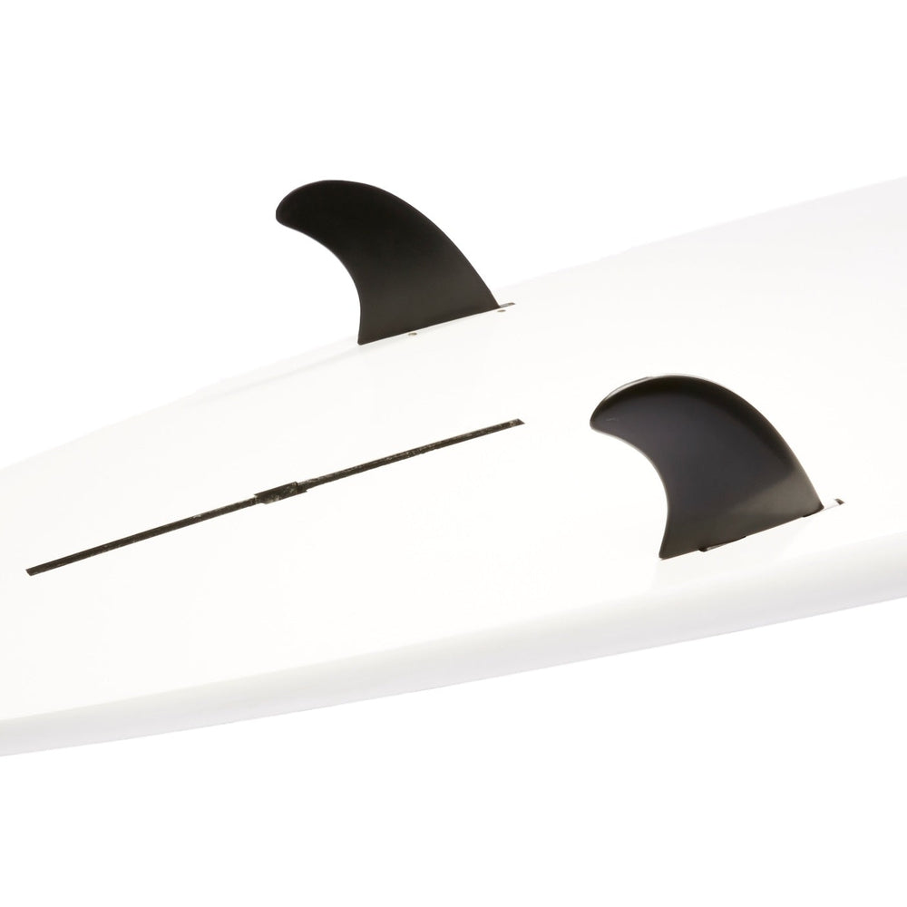 DORSAL Surfboard Fin Box Set for Longboard SUP Center Fin Box [Black - White]