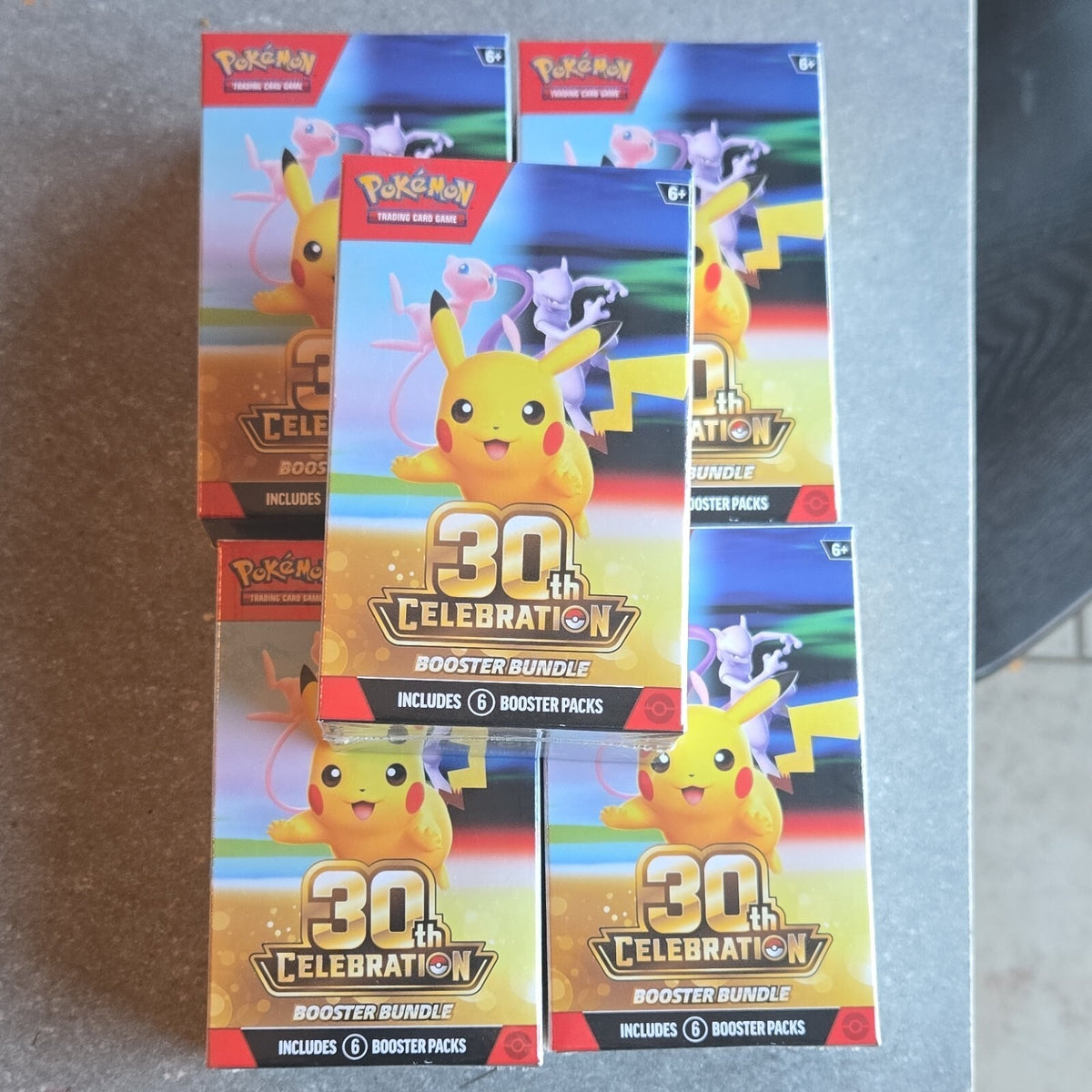 Pokémon TCG 30th Celebration Booster Bundle (Lot of 5) 30 Packs total