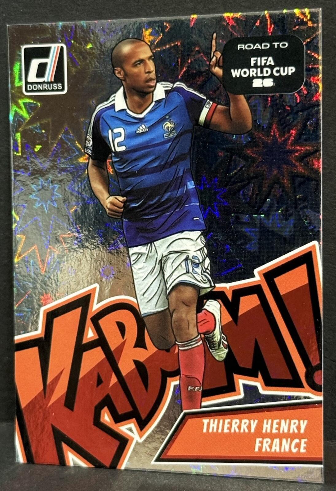 2025-26 Panini Donruss Road To World Cup France Thierry Henry Kaboom SSP