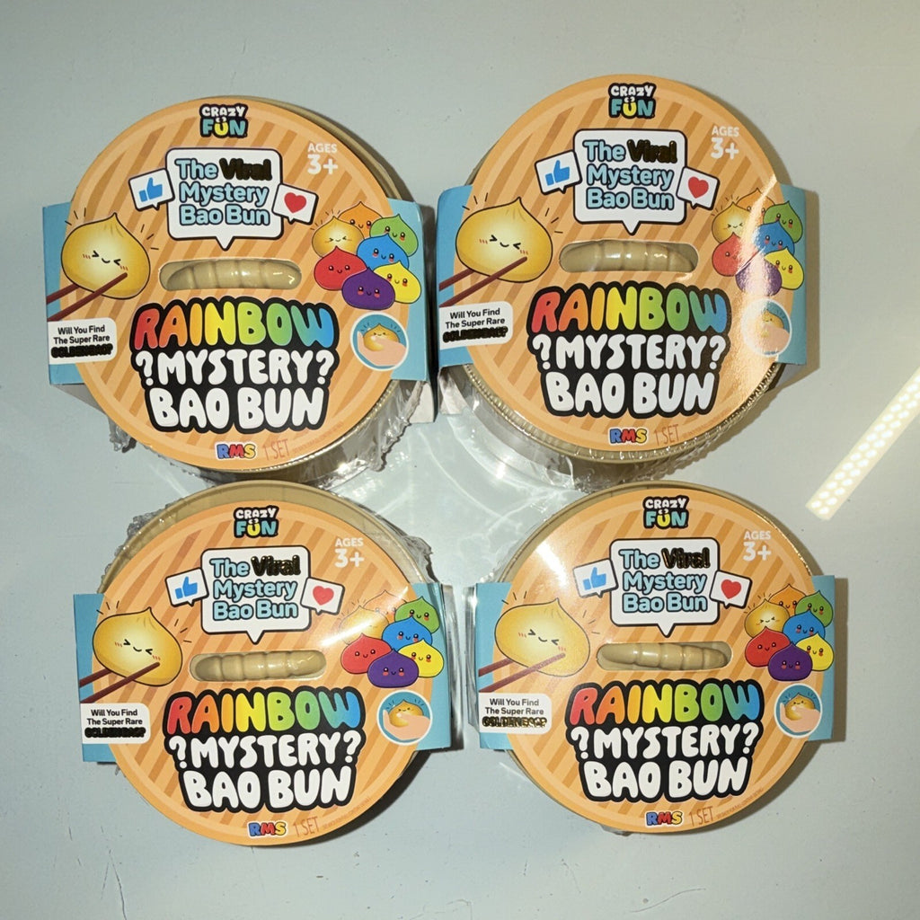 RMS LOT OF 4 Crazy Fun The Viral Mystery Bao Bun Rainbow Mystery Blind Pack