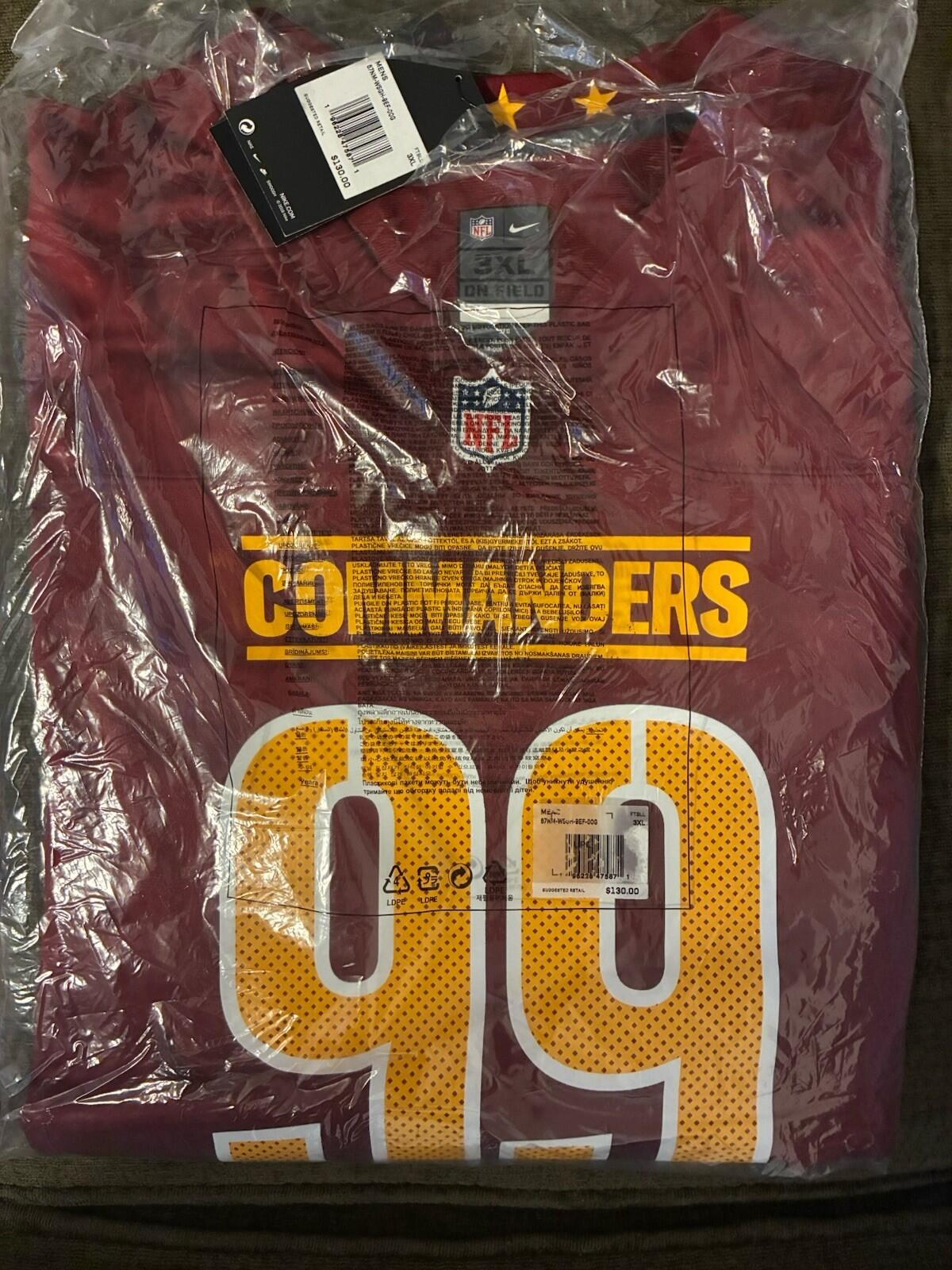 Chase Young Washington Commanders Nike Game Jersey - Burgundy - Mens 3XL