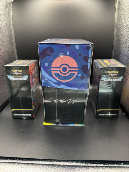 POKEMON TCG CHAOS RISING ELITE TRAINER BOX ETB AND 2 BOOSTER BUNDLE BOX SEALED