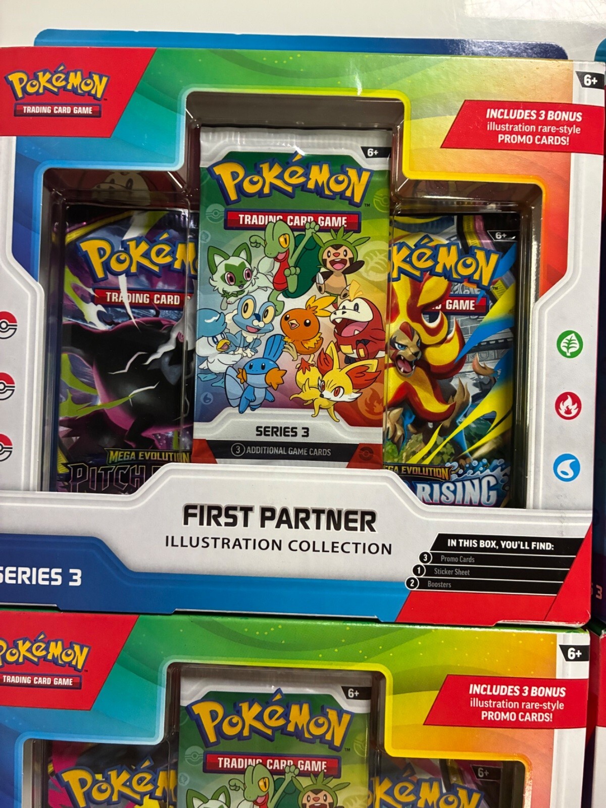 Lot of 7 Pokemon TCG First Partner Illustration Collection Series 3 - New Sealed