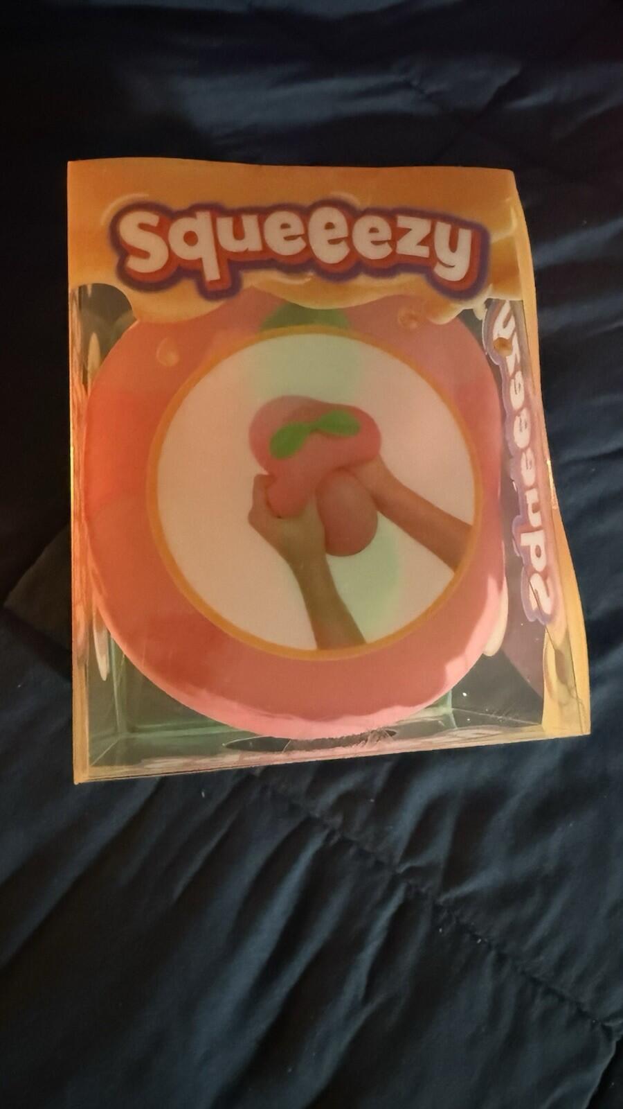 Sunny Days Jumbo Squeezy Peach  Squishy Stress Sensory Fun