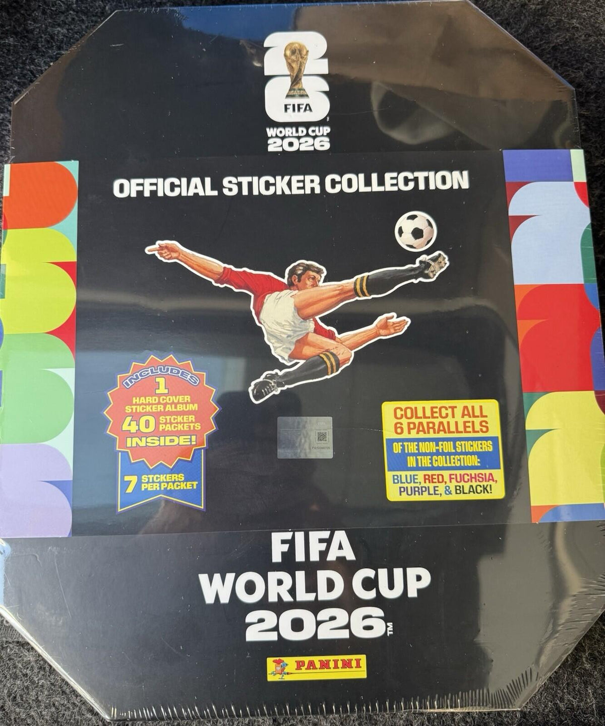 Set Of 2 - Soccer FIFA World Cup Sticker Stadium Box 40 Packs Hard cover Album