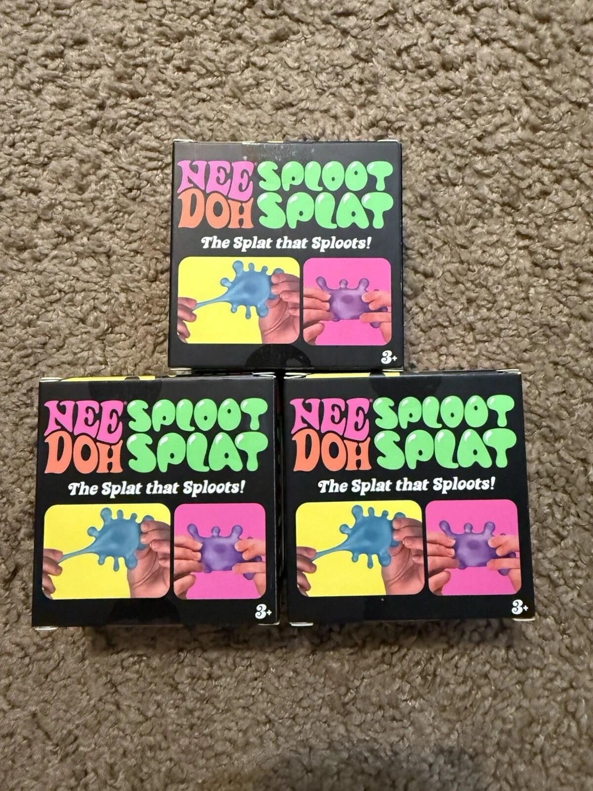 NeeDoh Sploot Splat Random Color : Colors Green,Pink,& Blue 100% AUTHENTIC 1PC *