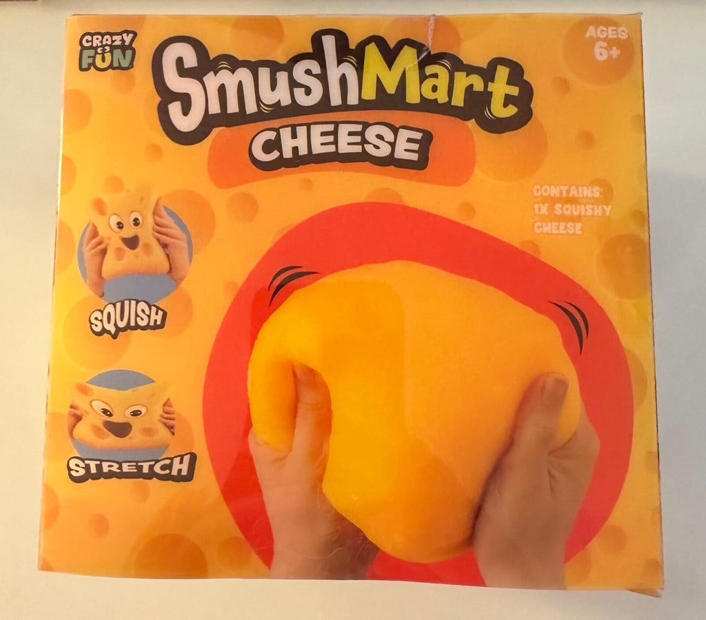 🧀 Crazy Fun SmushMart Cheese Squishy Toy! 100% Authentic🧀