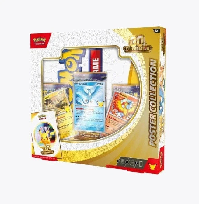 Pokémon TCG: 30th Anniversary Celebration Poster Collection Box New Celebration