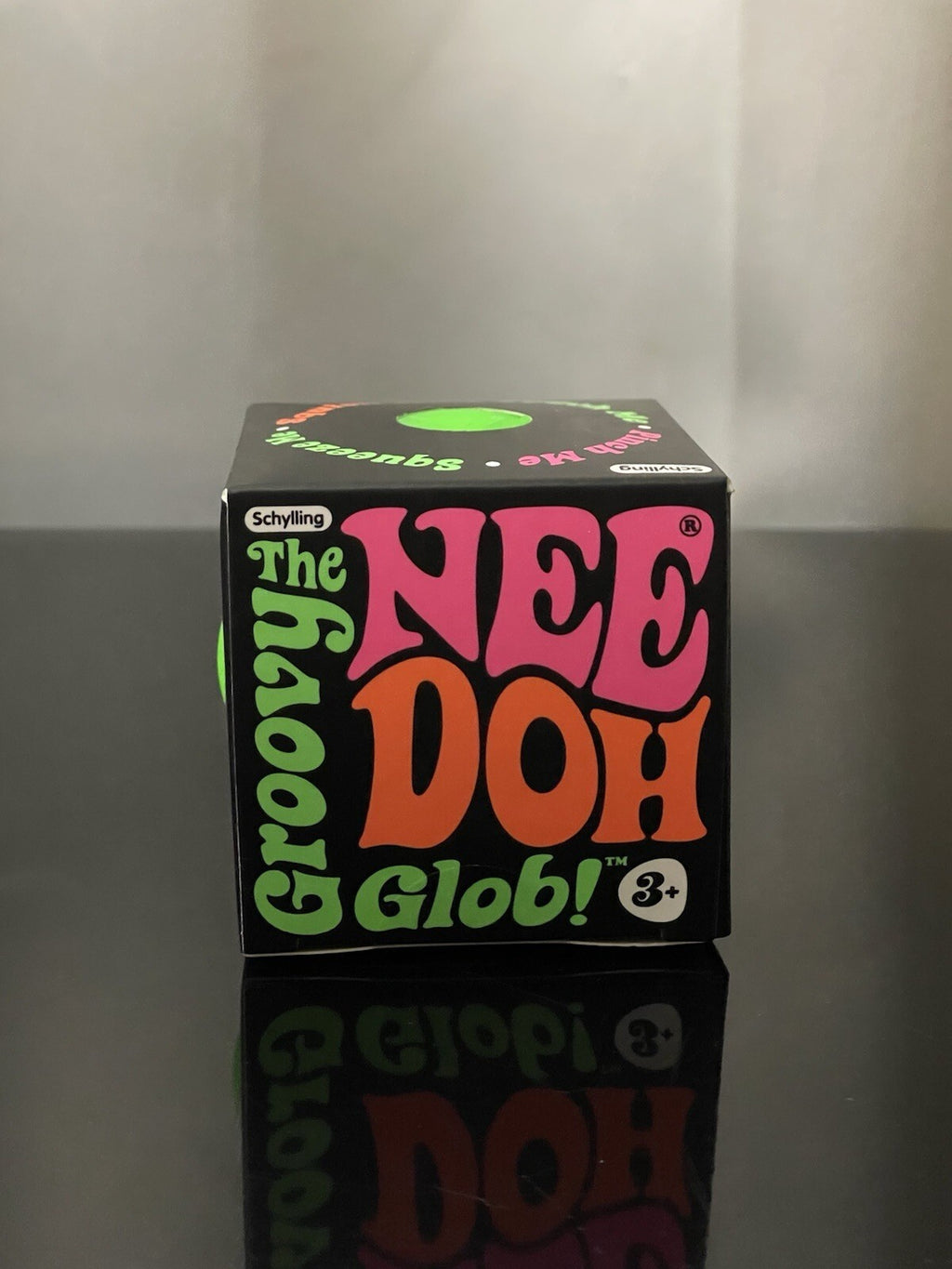 Schylling NeeDoh Groovy Glob Squeeze Toy, Green, Ages 3+ (2018)