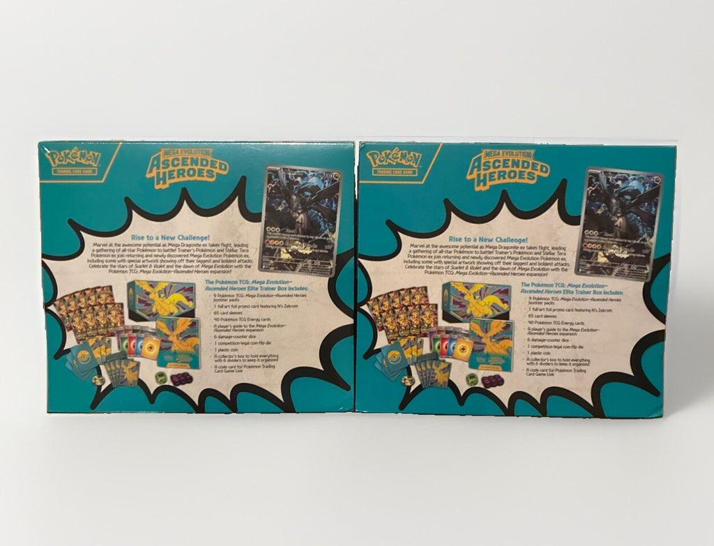 Pokemon TCG Ascended Heroes Elite Trainer Box ETB Sealed Lot of 2