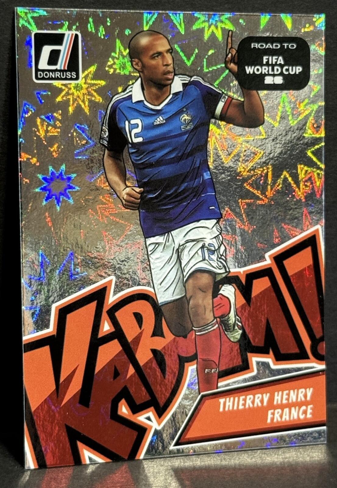2025-26 Panini Donruss Road To World Cup France Thierry Henry Kaboom SSP