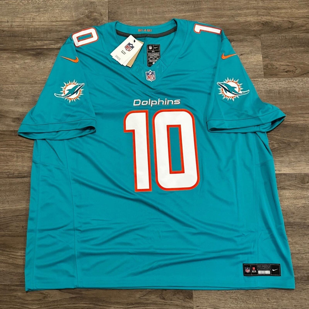Nike Miami Dolphins Tyreek Hill #10 Aqua Football Jersey Mens Size 3XL NWT