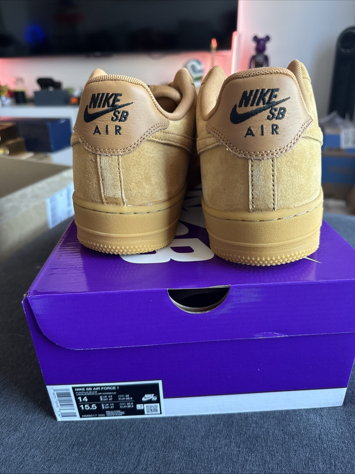 Nike SB Air Force 1 Flax Wheat Men’s Size 14