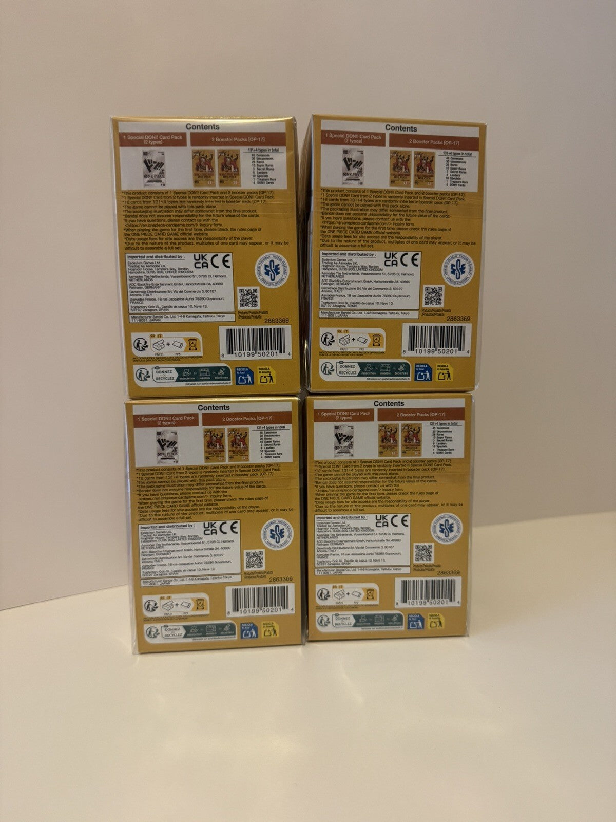🔥x4🔥OP17 Double Pack Set🔥 4th Anniversary OP-17 Sealed FAST SHIPPING