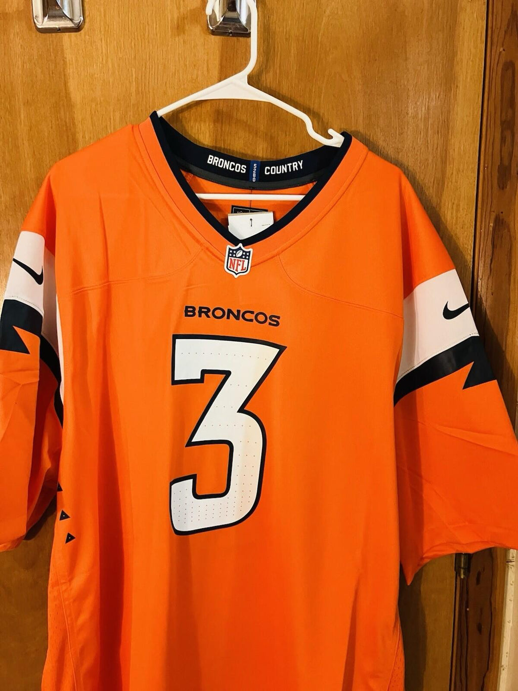Nike NFL Denver Broncos Russell Wilson #3 Men’s 3XL Orange Jersey New