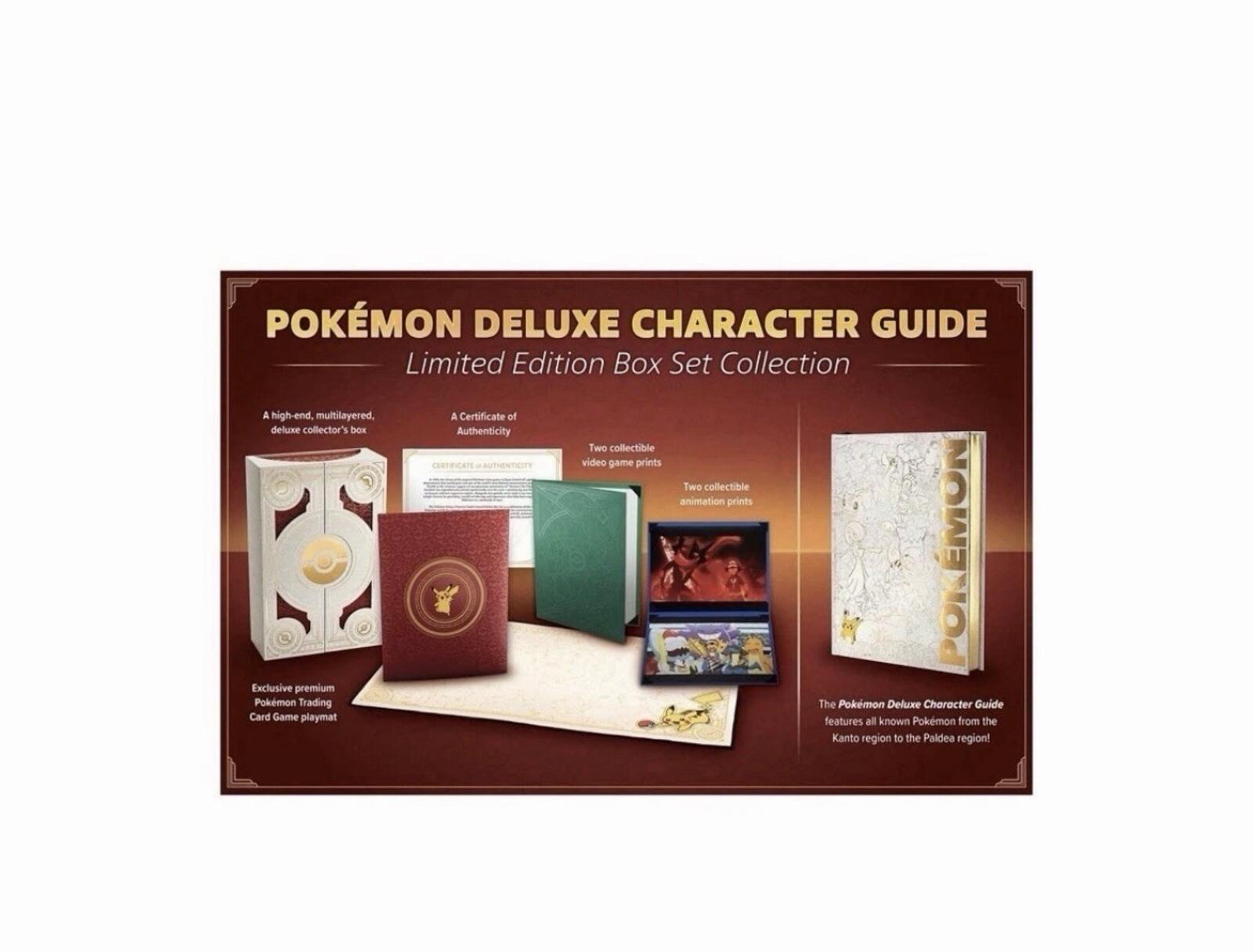 Pokémon Deluxe Character Guide Limited Edition Box Set Collection (PRESALE)