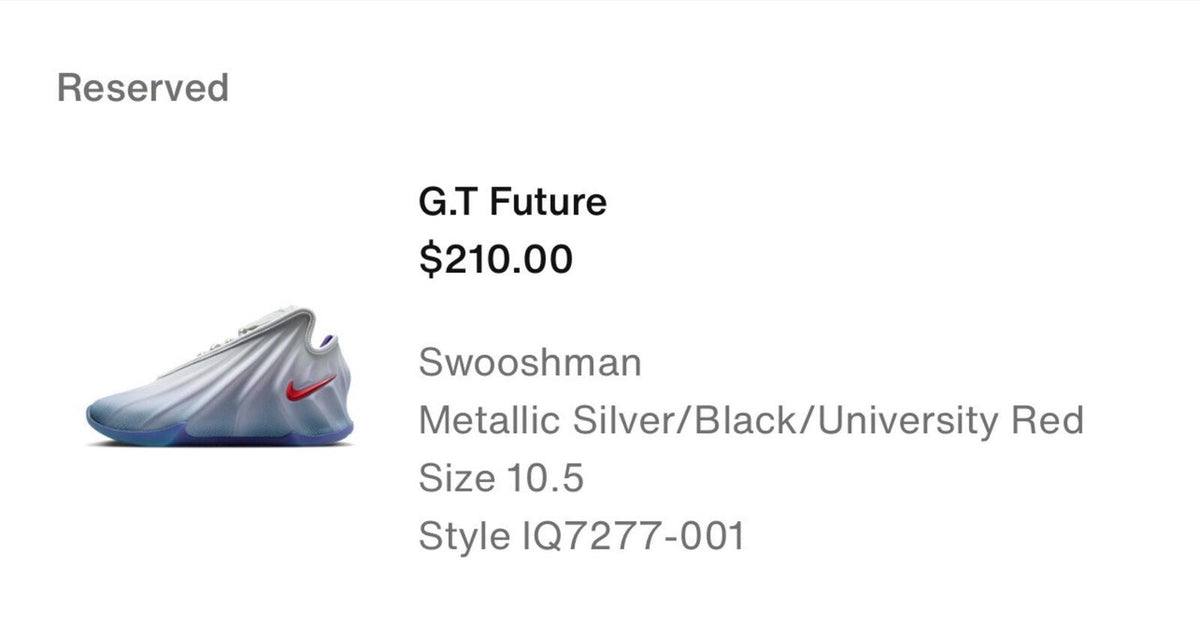 Nike Gt Future SWOOSH swooshman Size 12 Iq7277001 In Hand