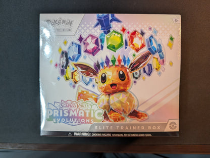 Pokemon TCG Prismatic Evolutions Elite Trainer Box Eevee English ETB