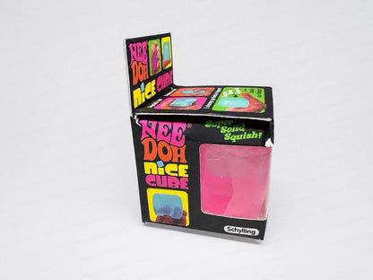 Nee Doh Fidget Toy Nice Cube Super Solid Squish Pink Sensory Stress Relief New
