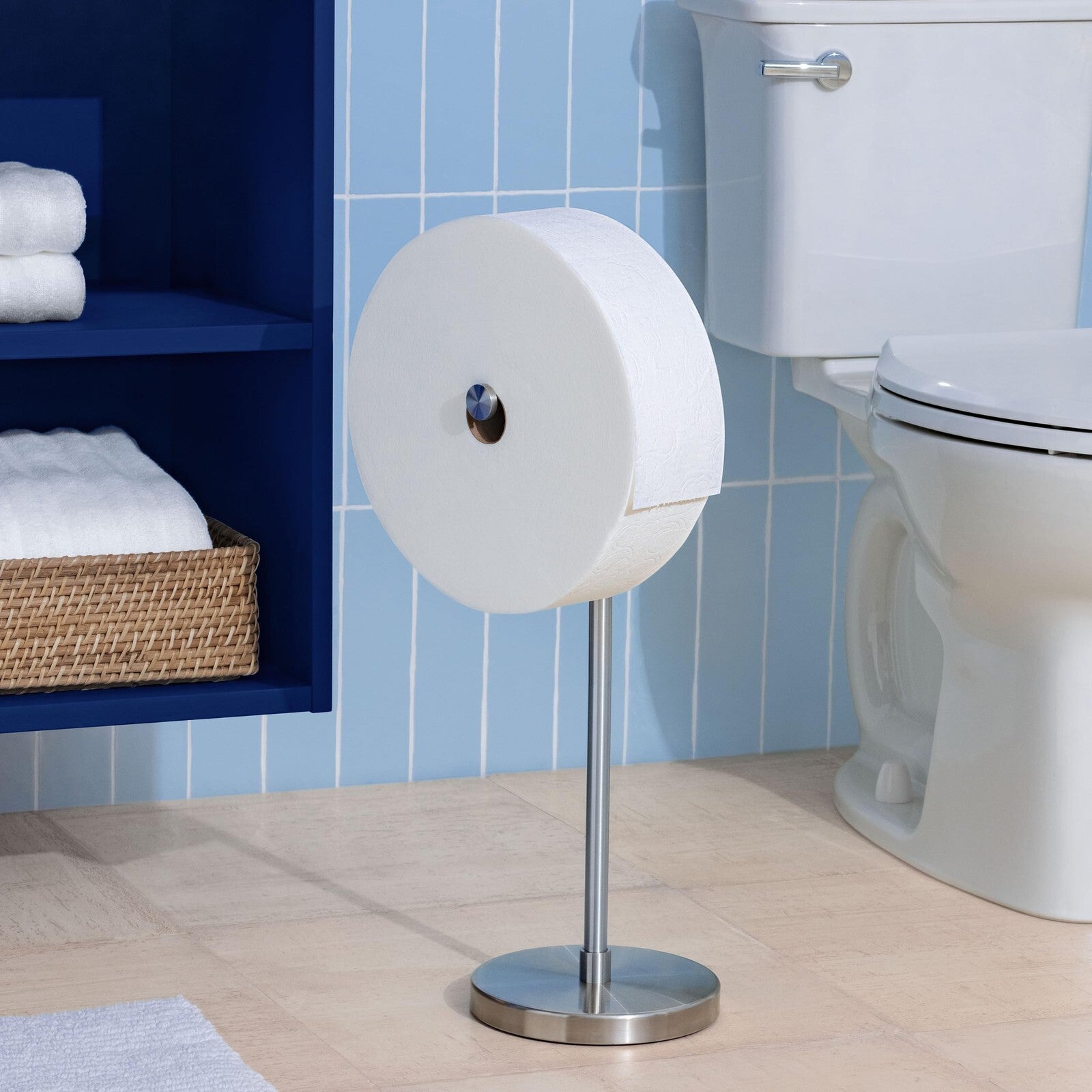 Charmin Toilet Paper Ultra Soft, Forever Roll Starter Kit, 1 Holder, 2 Rolls,