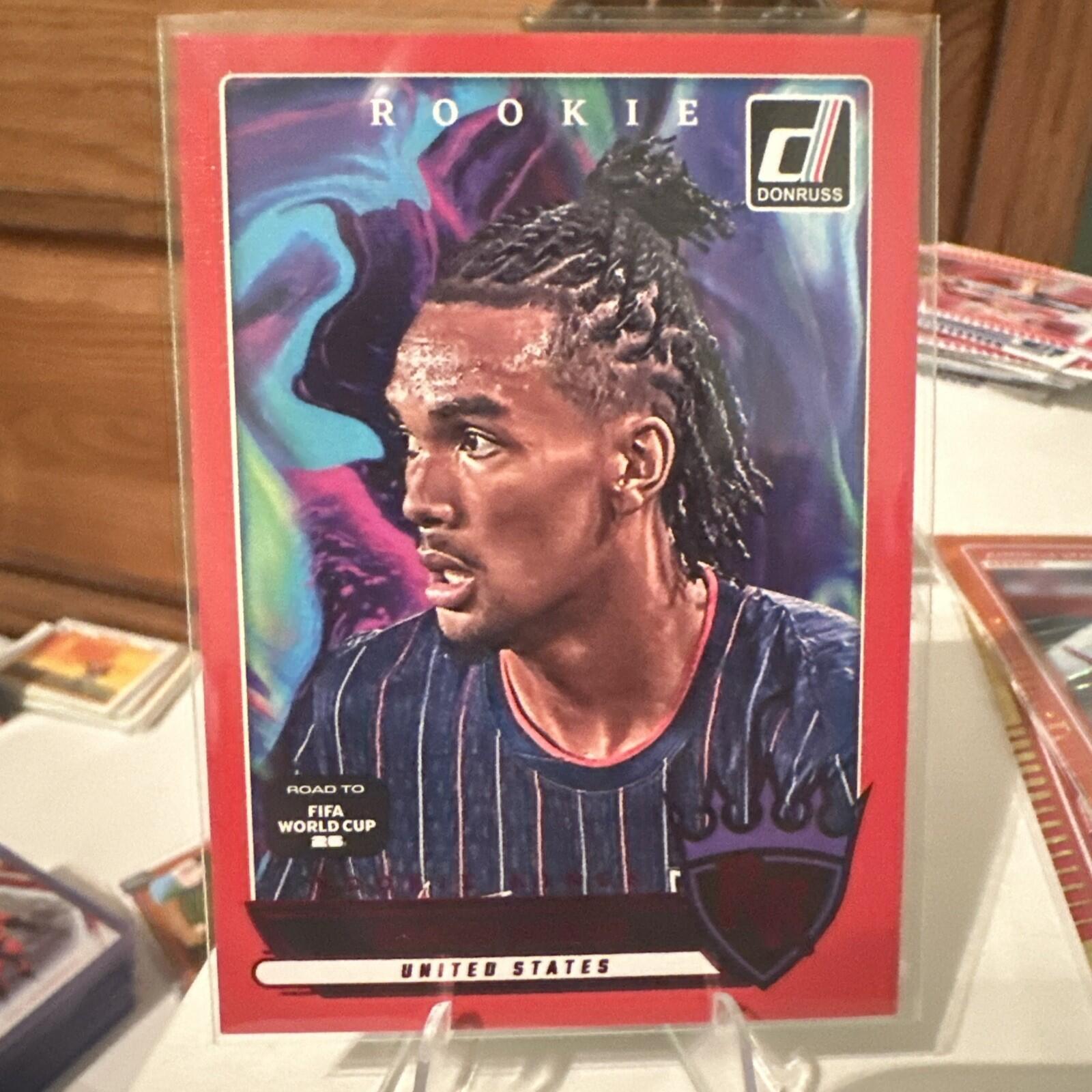 2025-26 Donruss Road To FIFA World Cup Damion Downs Red Rookie Kings #23 SSP