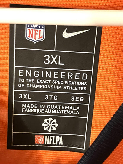 Nike NFL Denver Broncos Russell Wilson #3 Men’s 3XL Orange Jersey New