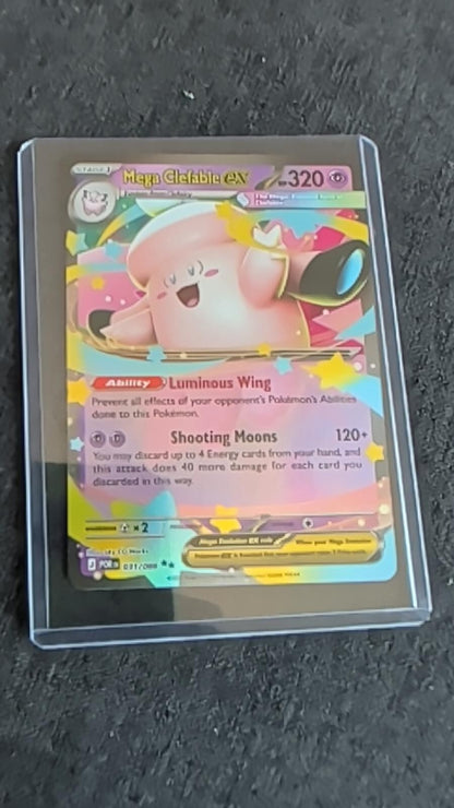 MEGA CLEFABLE EX 031/088 DOUBLE RARE PERFECT ORDER POKEMON HOLO NEAR MINT