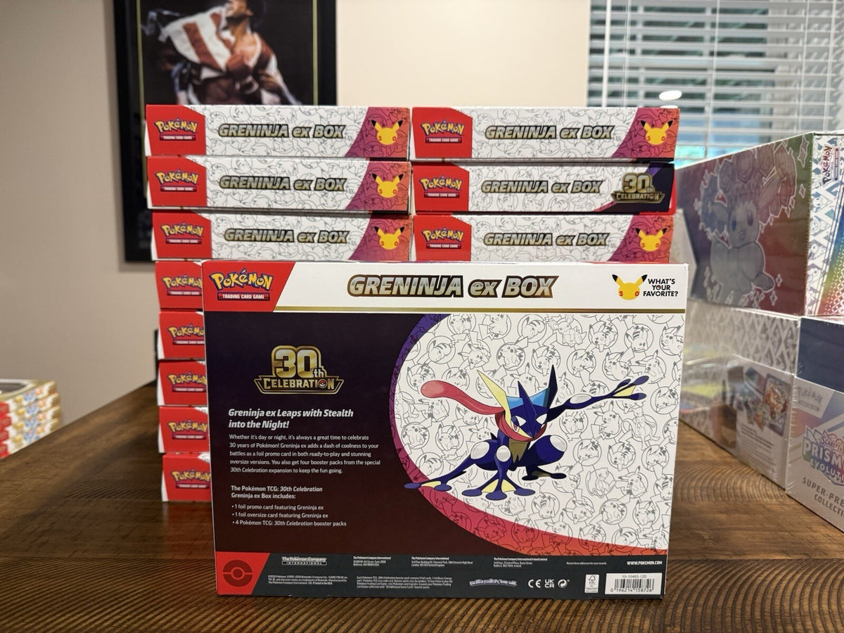 Pokemon 30th Anniversary Celebration. Greninja EX Box. Sealed