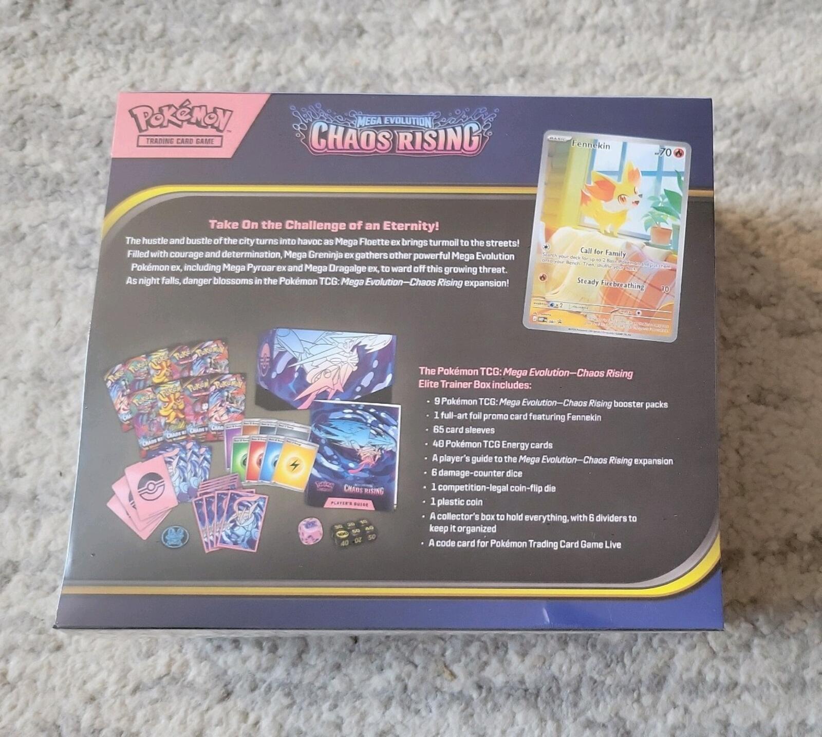 Pokémon Chaos Rising Elite Trainer Box ETB Factory Sealed In Hand