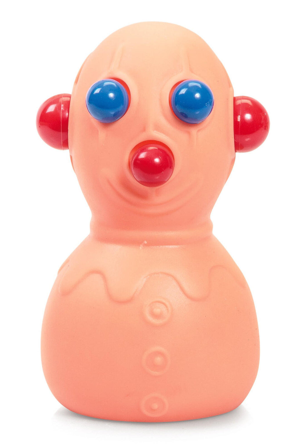 Classic Orange Squeeze Toy Stress Ball Panic Pete 5 Inch Soft Rubber